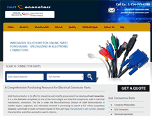 Tablet Screenshot of just-connectors.com